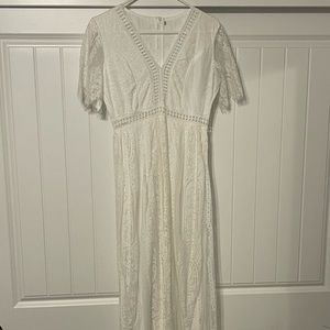White lace dress, size small